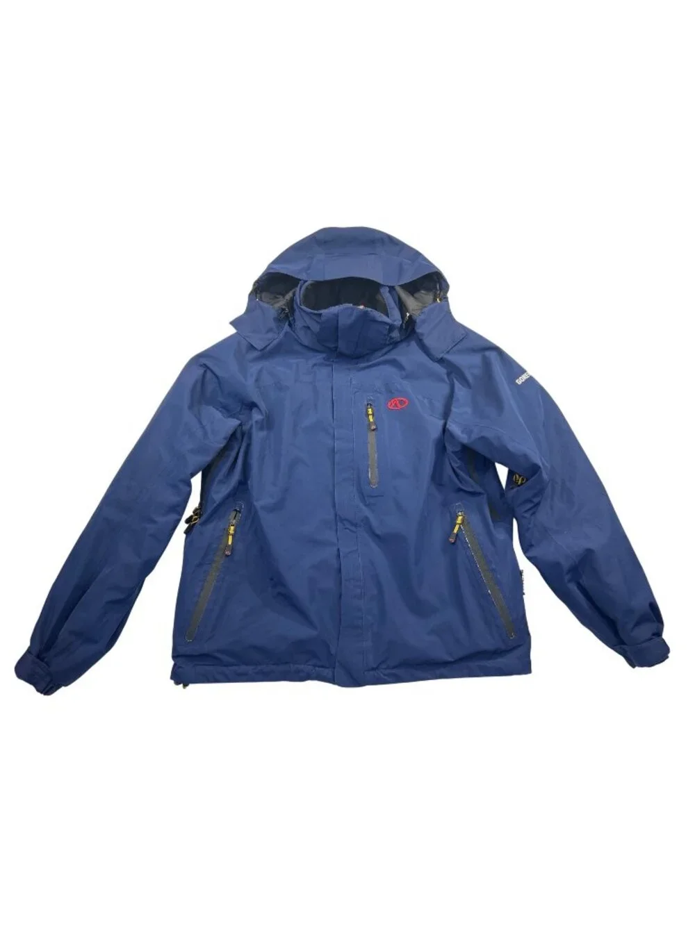 Marker Gore-Tex Snowboarding Jacket Men's S Blue Hooded Waterproof Ski Coat